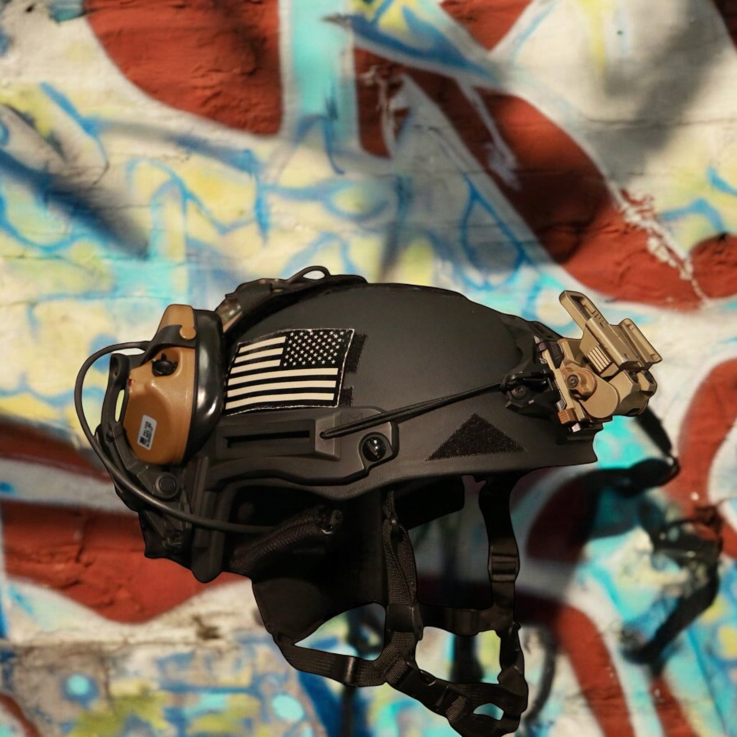 SCAR-ZERO: SHADOW SAUCE - Frequency Resistant - Visual Signaling (FR-VS) Ballistic Helmet