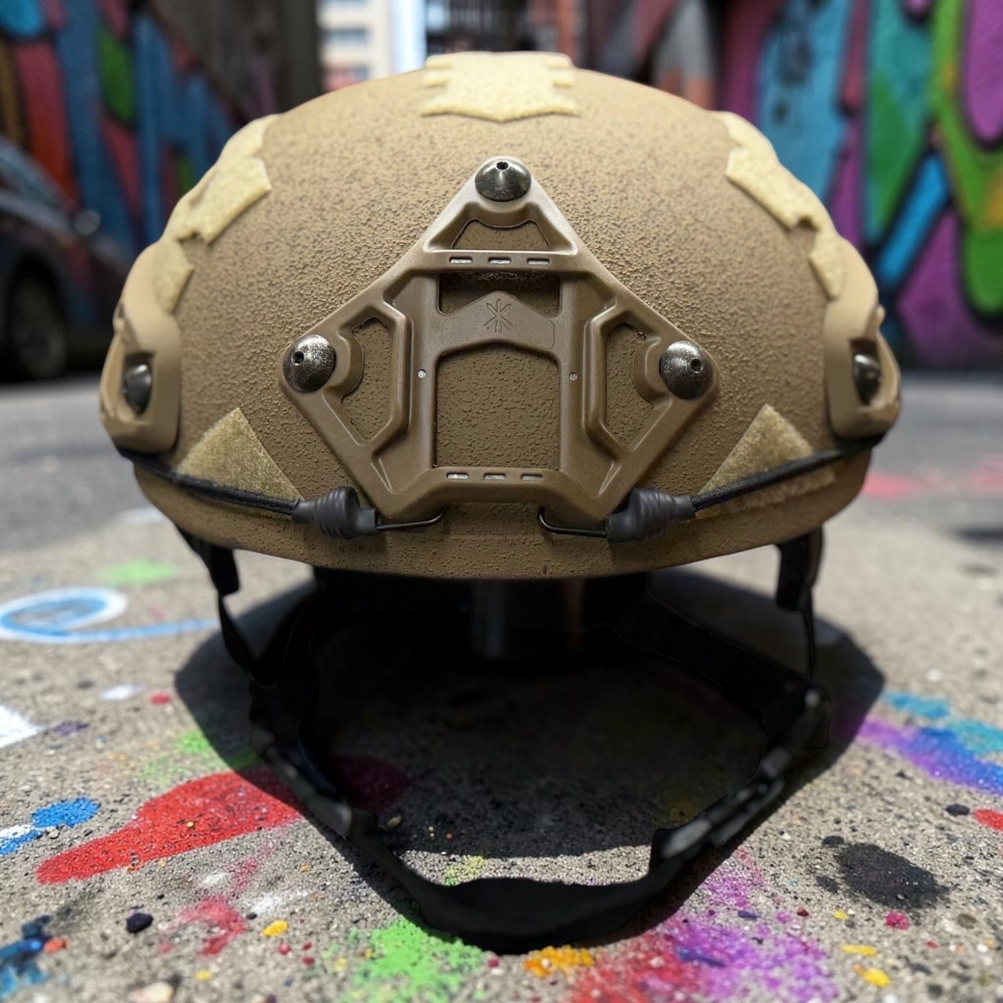 SCAR-ONE: DINGO DRIZZLE - Made in the USA - Frequency Resistant - Visual Signaling (FR-VS) Ballistic Helmet