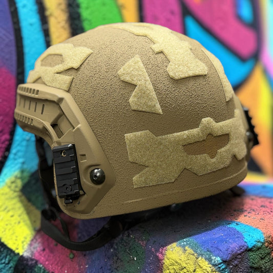 SCAR-ONE: DINGO DRIZZLE - Made in the USA - Frequency Resistant - Visual Signaling (FR-VS) Ballistic Helmet