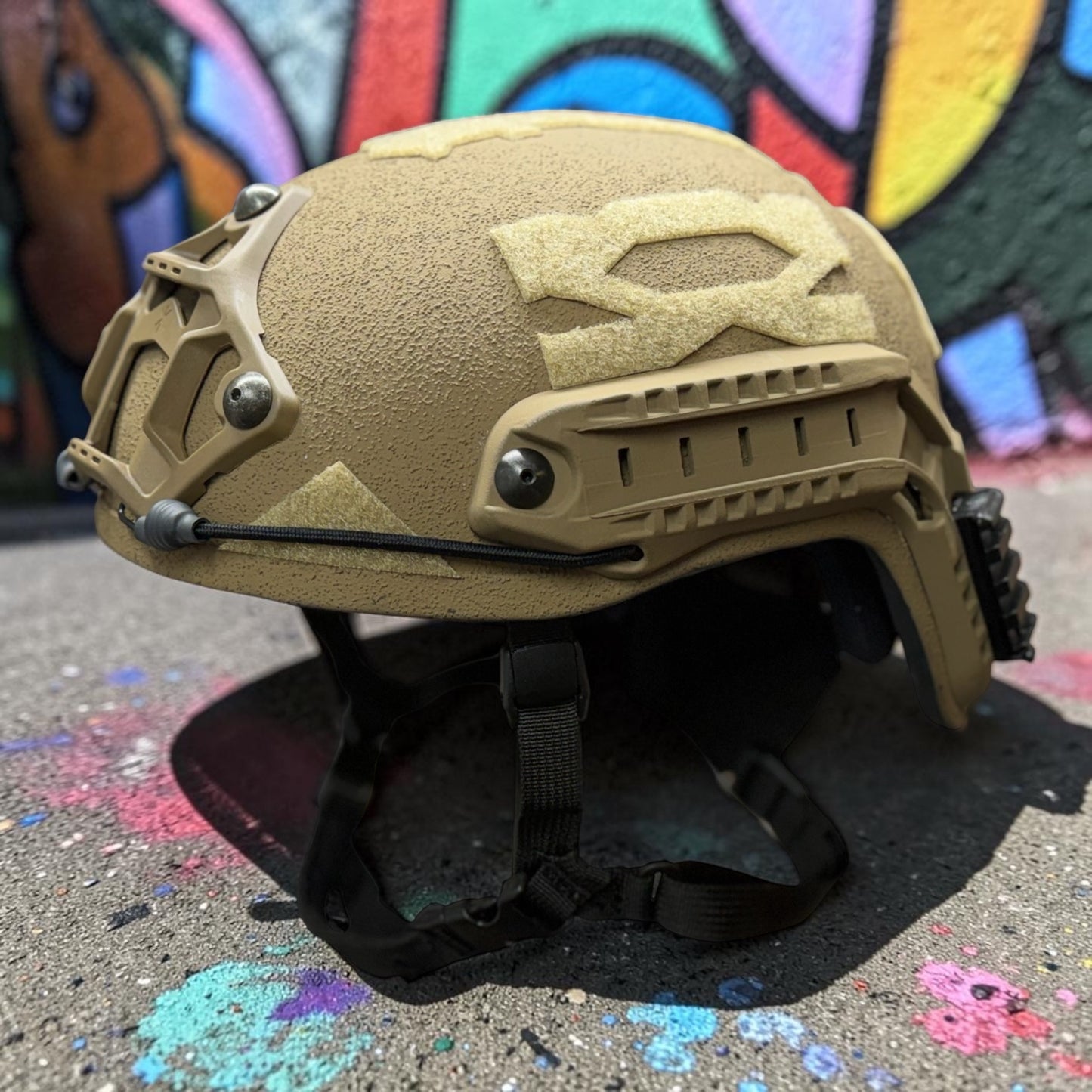 SCAR-ONE: DINGO DRIZZLE - Made in the USA - Frequency Resistant - Visual Signaling (FR-VS) Ballistic Helmet