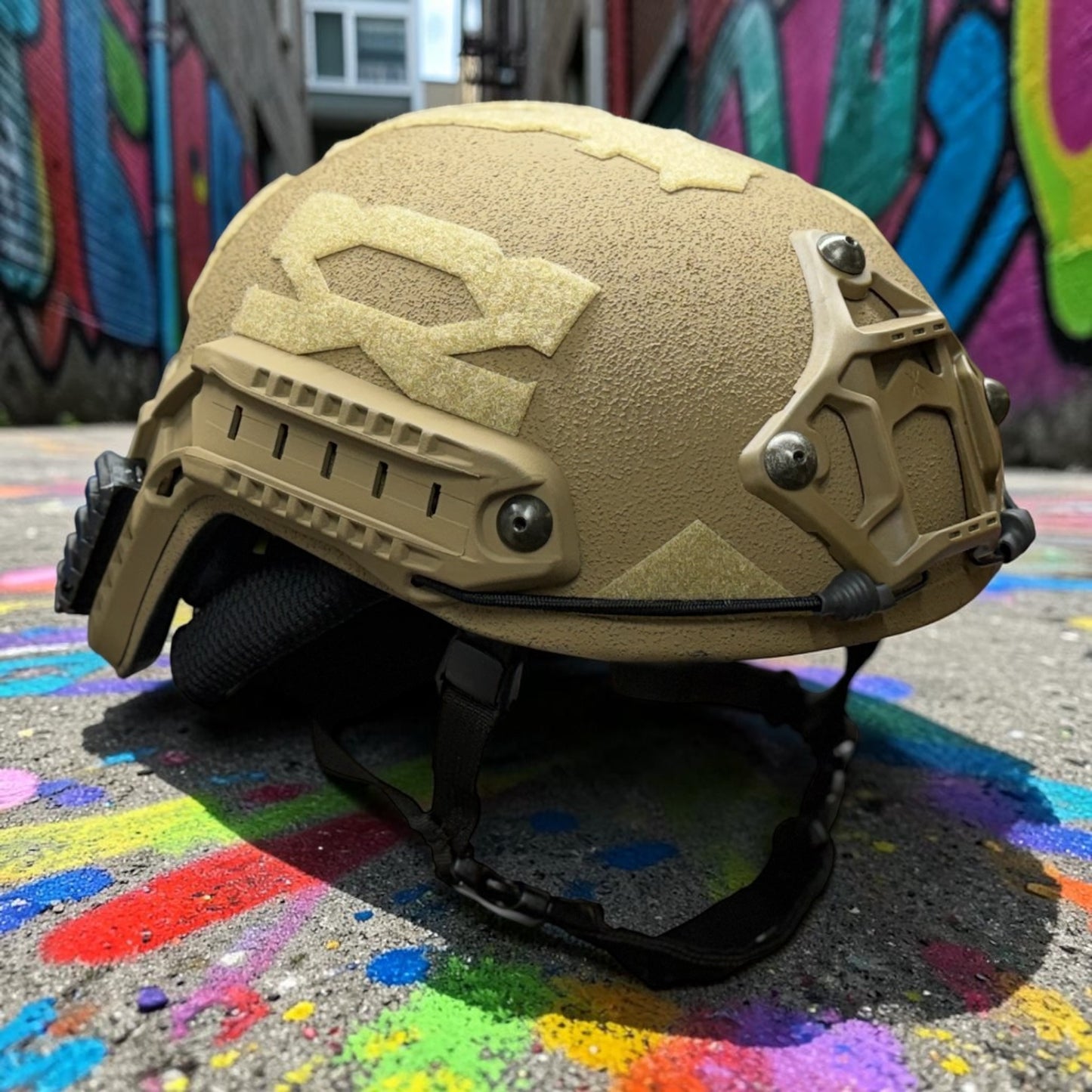 SCAR-ONE: DINGO DRIZZLE - Made in the USA - Frequency Resistant - Visual Signaling (FR-VS) Ballistic Helmet